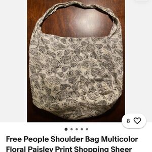 Free People Multicolor Floral Paisley Hobo Bag